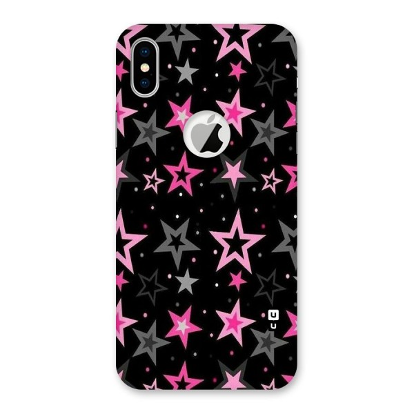 Star Outline Back Case for iPhone XS Logo Cut