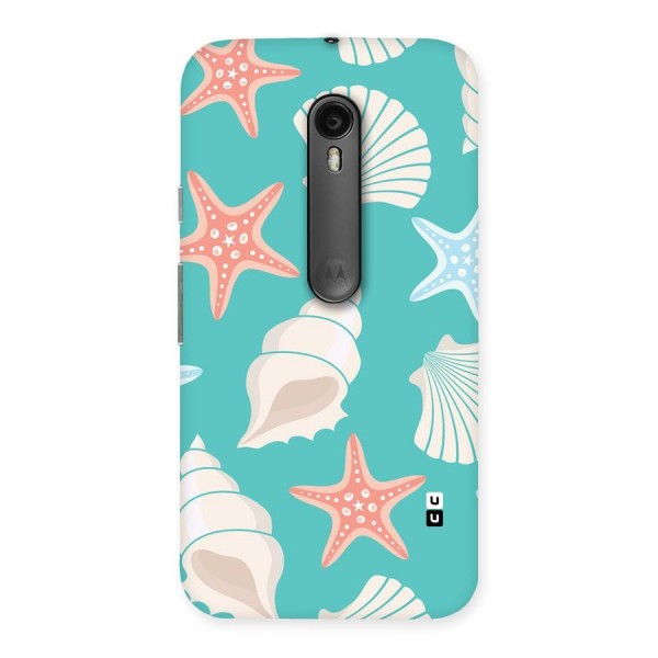 Starfish Sea Shell Back Case for Moto G3