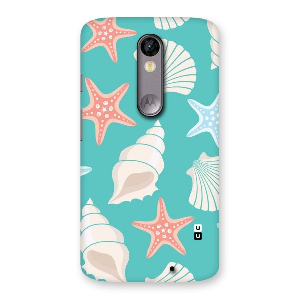 Starfish Sea Shell Back Case for Moto X Force