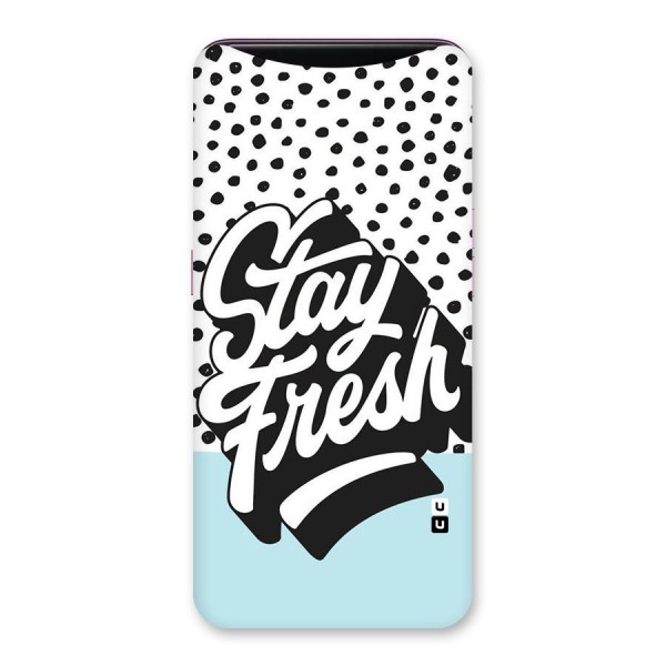 Stay Fresh Back Case for Oppo Find X