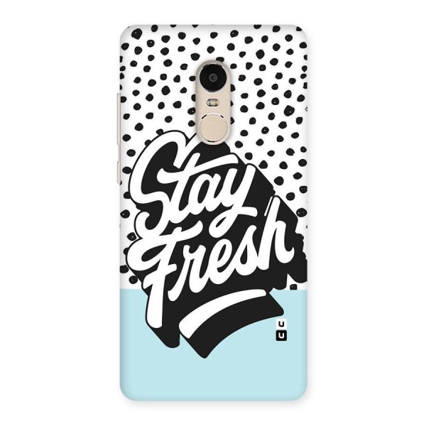 Stay Fresh Back Case for Xiaomi Redmi Note 4