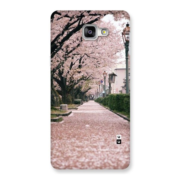 Street In Pink Flowers Back Case for Galaxy A9