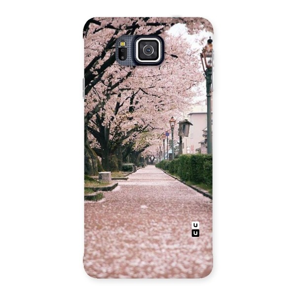 Street In Pink Flowers Back Case for Galaxy Alpha