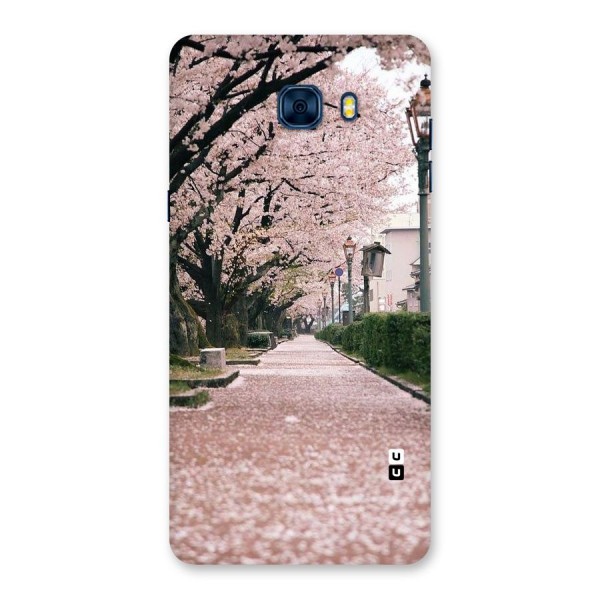 Street In Pink Flowers Back Case for Galaxy C7 Pro