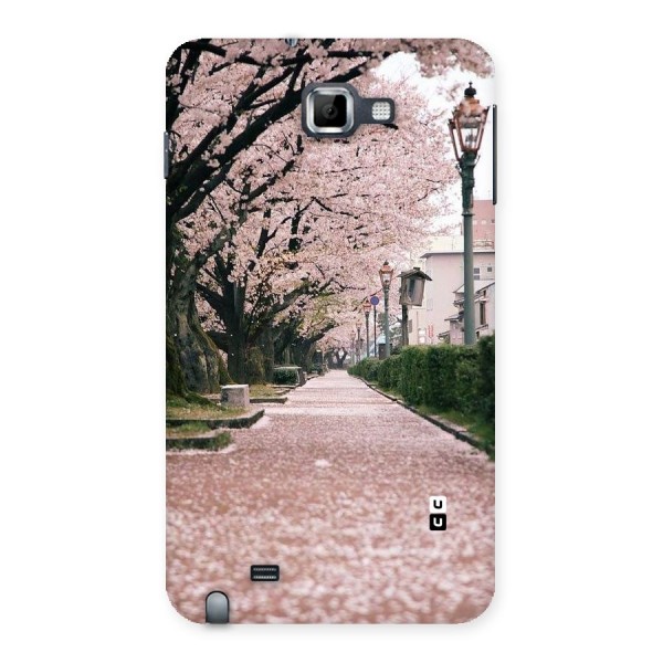 Street In Pink Flowers Back Case for Galaxy Note