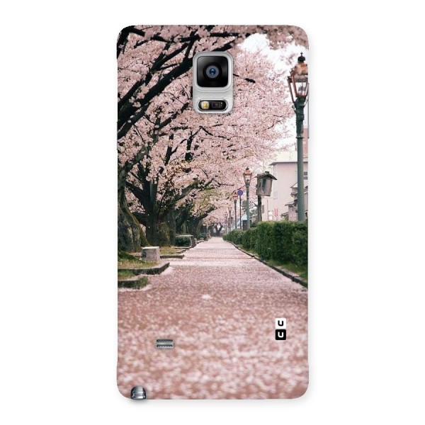 Street In Pink Flowers Back Case for Galaxy Note 4