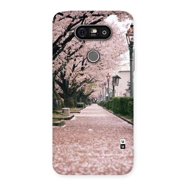 Street In Pink Flowers Back Case for LG G5