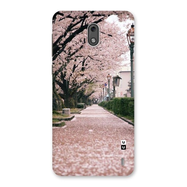 Street In Pink Flowers Back Case for Nokia 2