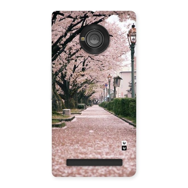 Street In Pink Flowers Back Case for Yu Yuphoria