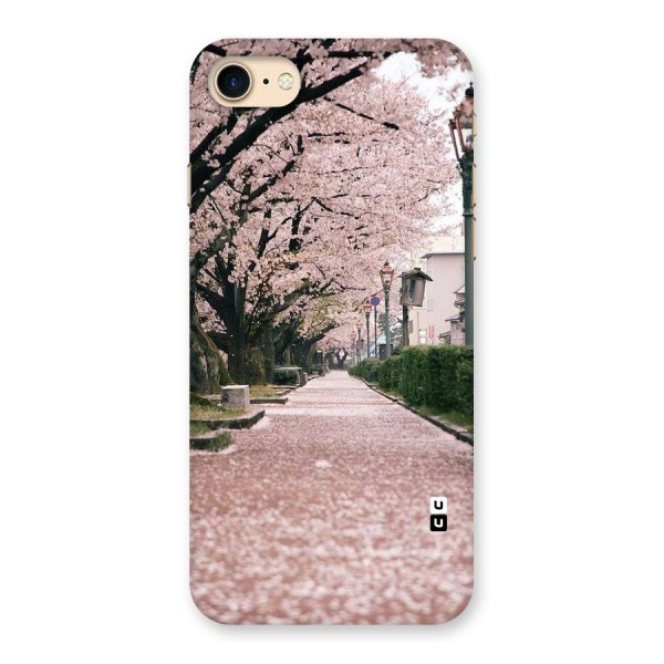 Street In Pink Flowers Back Case for iPhone 7