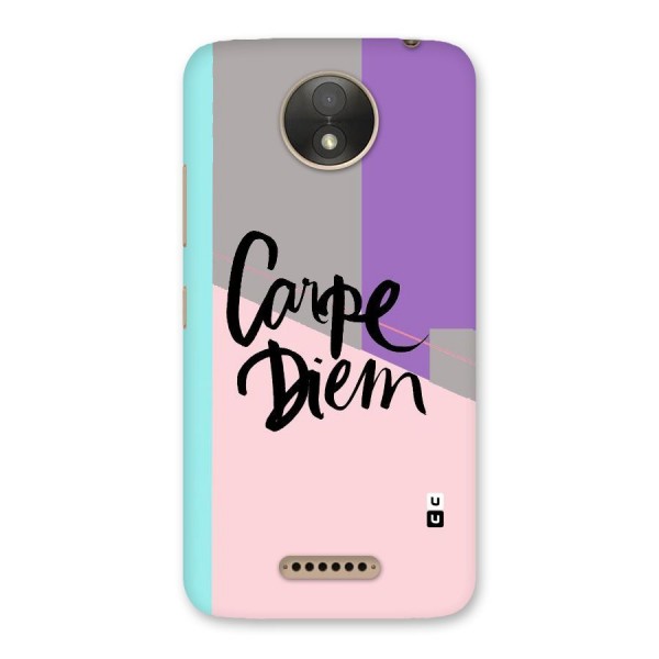 Stripes Black Diem Back Case for Moto C Plus