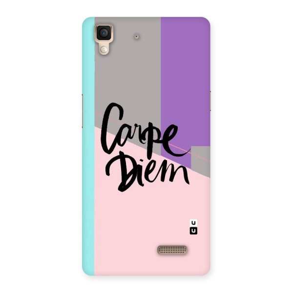 Stripes Black Diem Back Case for Oppo R7