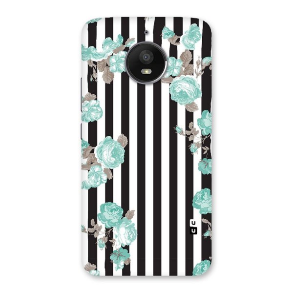 Stripes Bloom Back Case for Moto E4 Plus