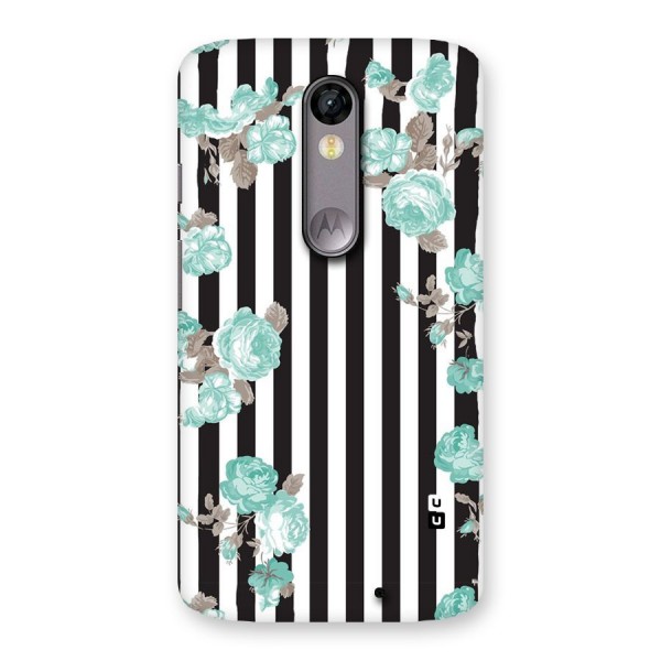 Stripes Bloom Back Case for Moto X Force