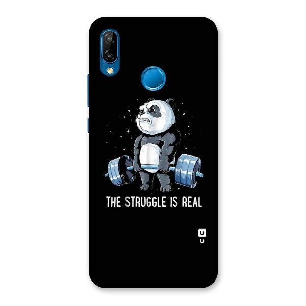 Struggle is Real Panda Back Case for Huawei P20 Lite