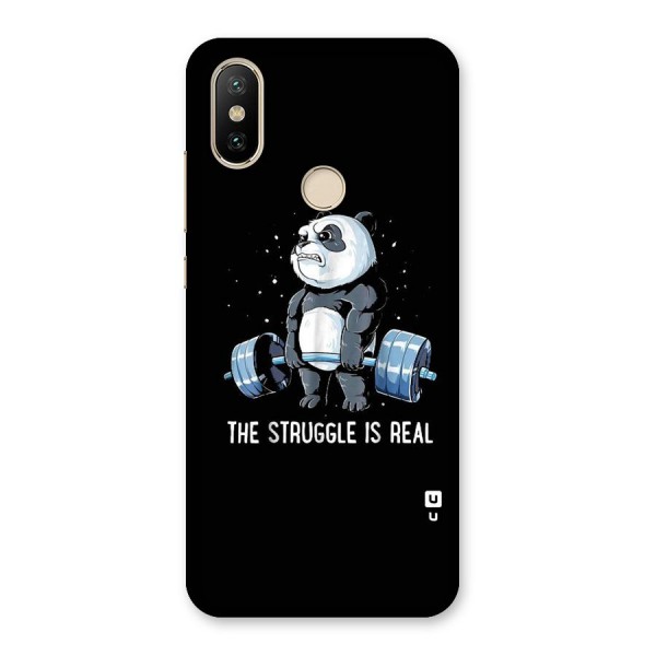 Struggle is Real Panda Back Case for Mi A2