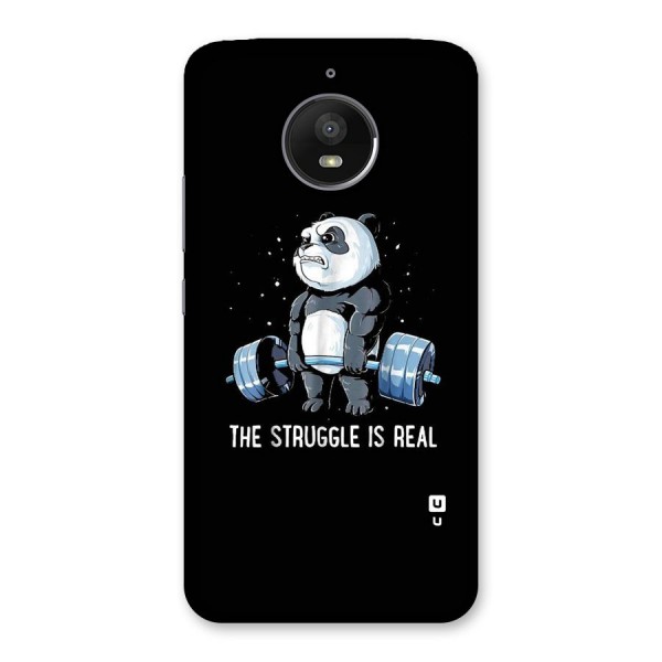 Struggle is Real Panda Back Case for Moto E4 Plus