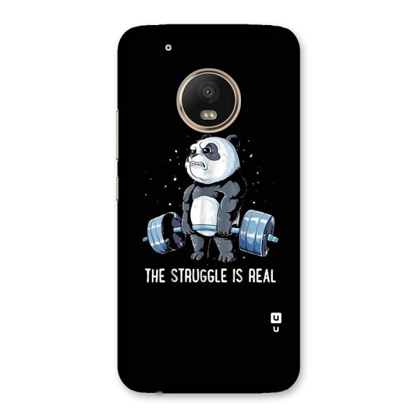 Struggle is Real Panda Back Case for Moto G5 Plus