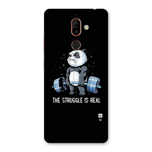 Struggle is Real Panda Back Case for Nokia 7 Plus