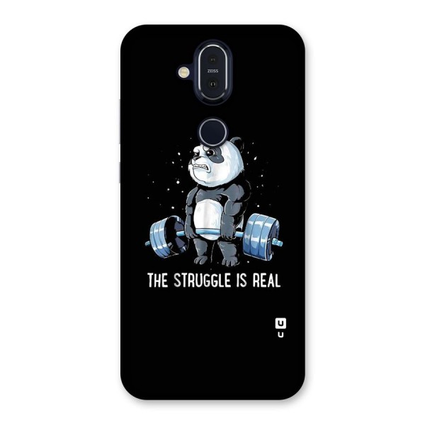 Struggle is Real Panda Back Case for Nokia 8.1