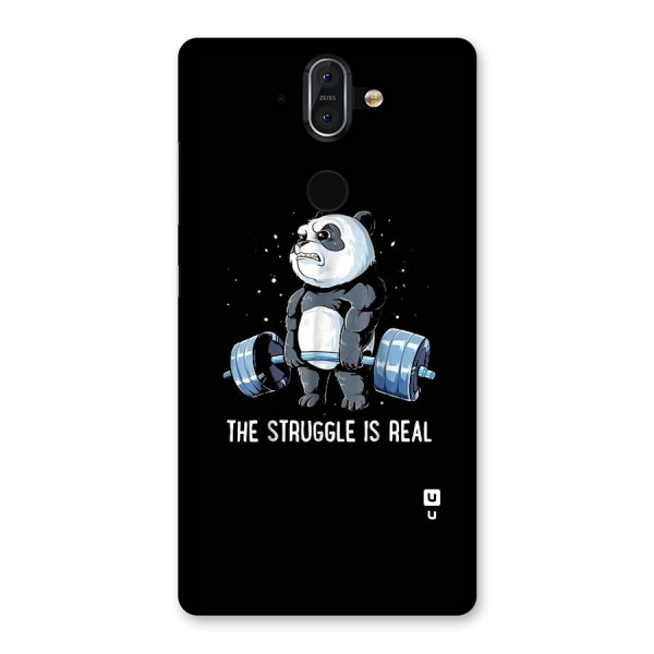 Struggle is Real Panda Back Case for Nokia 8 Sirocco