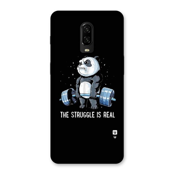 Struggle is Real Panda Back Case for OnePlus 6T