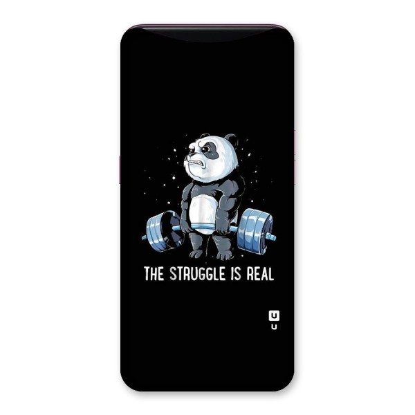 Struggle is Real Panda Back Case for Oppo Find X