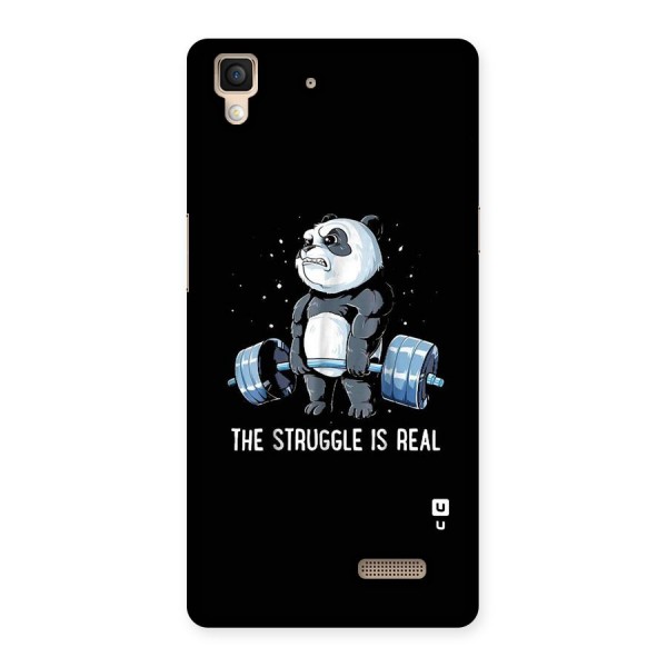 Struggle is Real Panda Back Case for Oppo R7