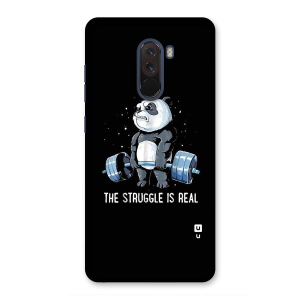 Struggle is Real Panda Back Case for Poco F1