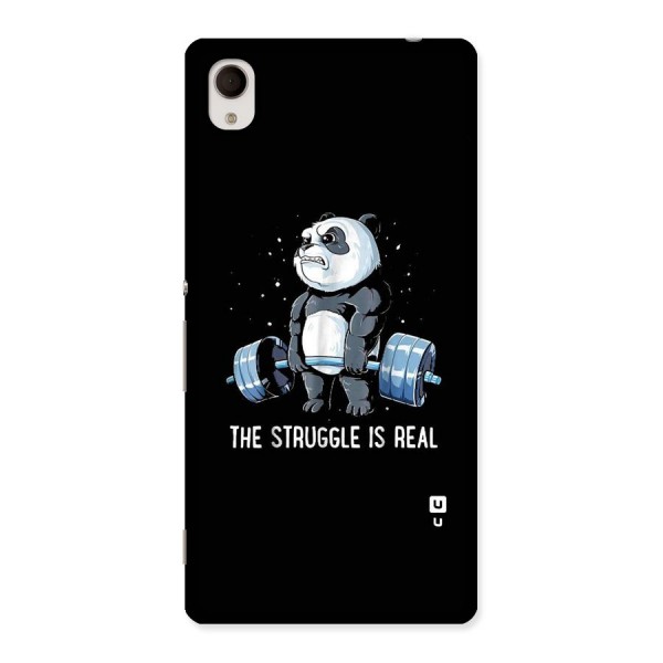 Struggle is Real Panda Back Case for Xperia M4 Aqua