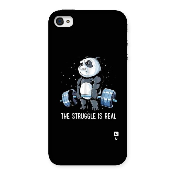 Struggle is Real Panda Back Case for iPhone 4 4s