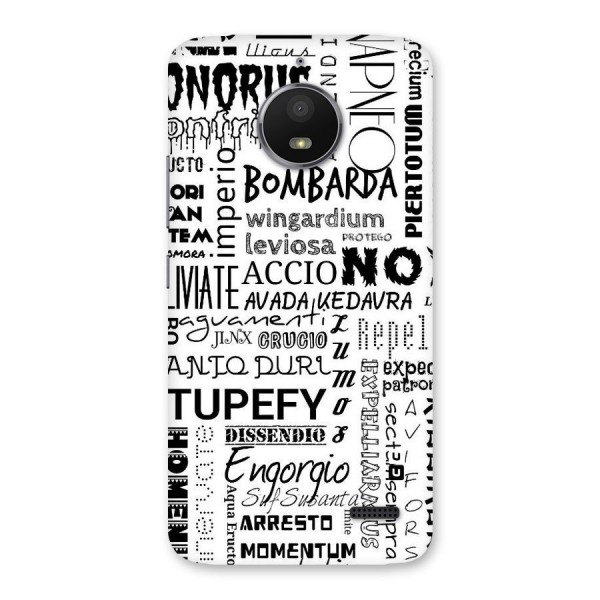 Stupefy Back Case for Moto E4