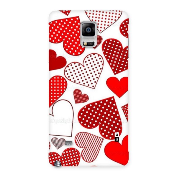 Style Hearts Back Case for Galaxy Note 4