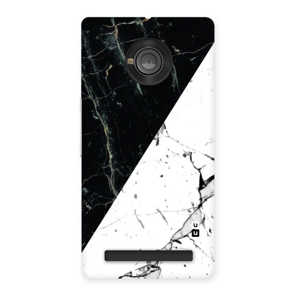 Stylish Diagonal Marble Back Case for Yu Yuphoria