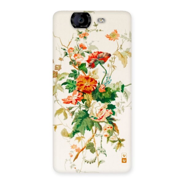 Summer Floral Back Case for Canvas Knight A350