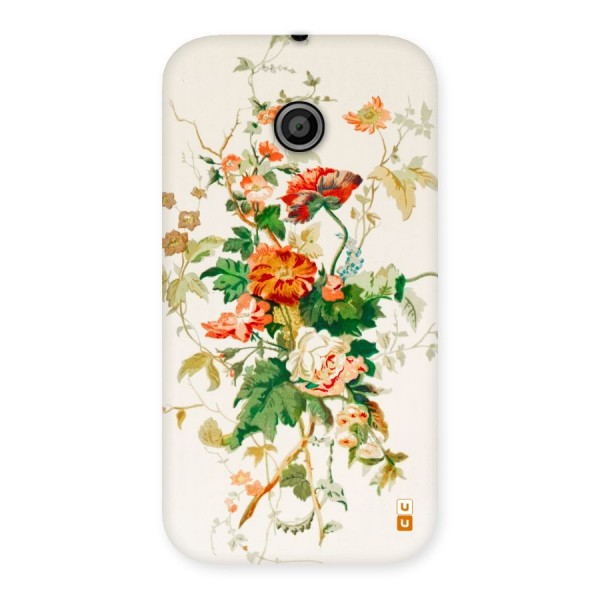 Summer Floral Back Case for Moto E