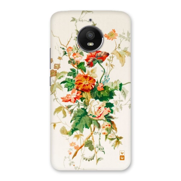 Summer Floral Back Case for Moto E4 Plus