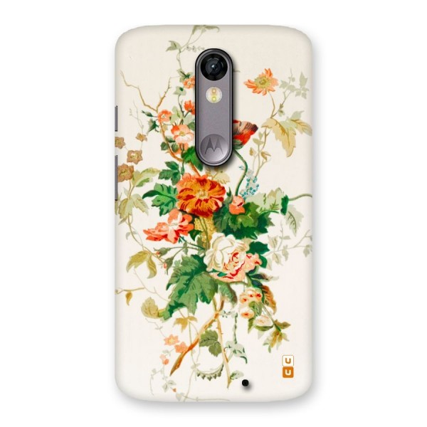 Summer Floral Back Case for Moto X Force