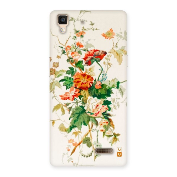 Summer Floral Back Case for Oppo R7