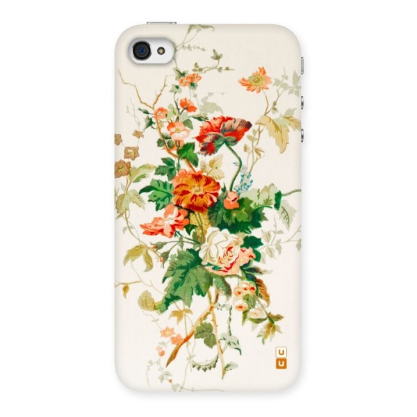 Summer Floral Back Case for iPhone 4 4s