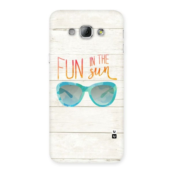 Sun Fun Back Case for Galaxy A8