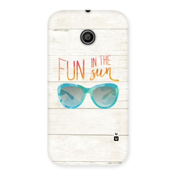 Sun Fun Back Case for Moto E