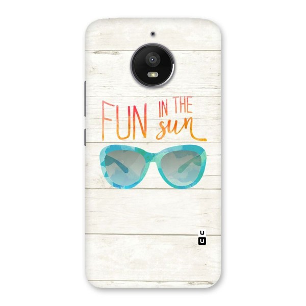 Sun Fun Back Case for Moto E4 Plus