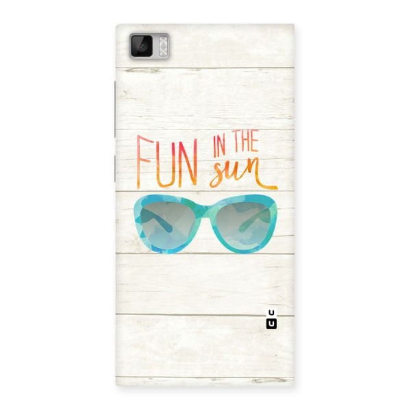 Sun Fun Back Case for Xiaomi Mi3