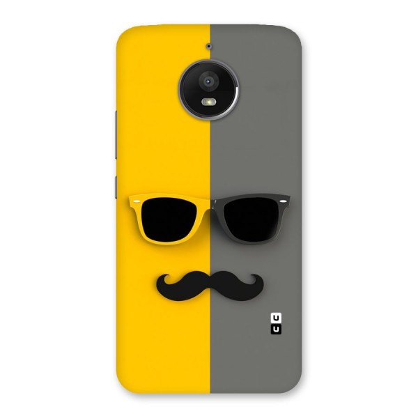 Sunglasses and Moustache Back Case for Moto E4 Plus