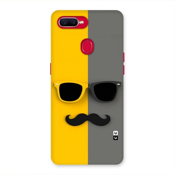 Sunglasses and Moustache Back Case for Oppo F9 Pro