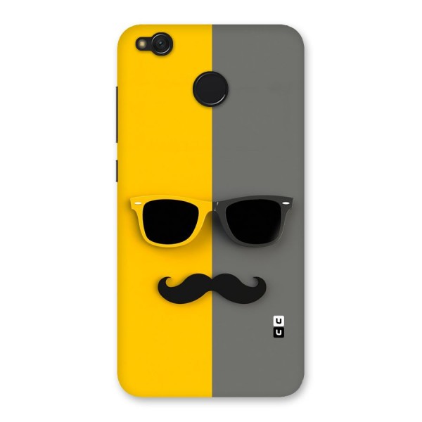 Sunglasses and Moustache Back Case for Redmi 4