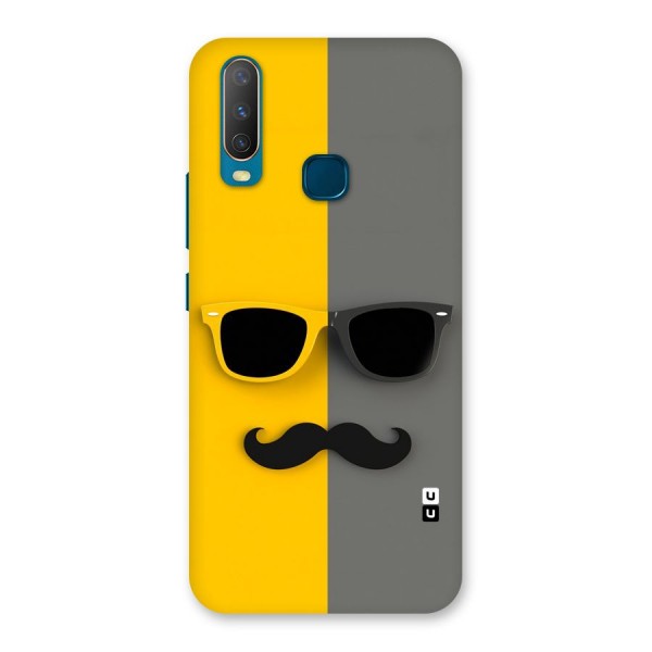 Sunglasses and Moustache Back Case for Vivo Y17