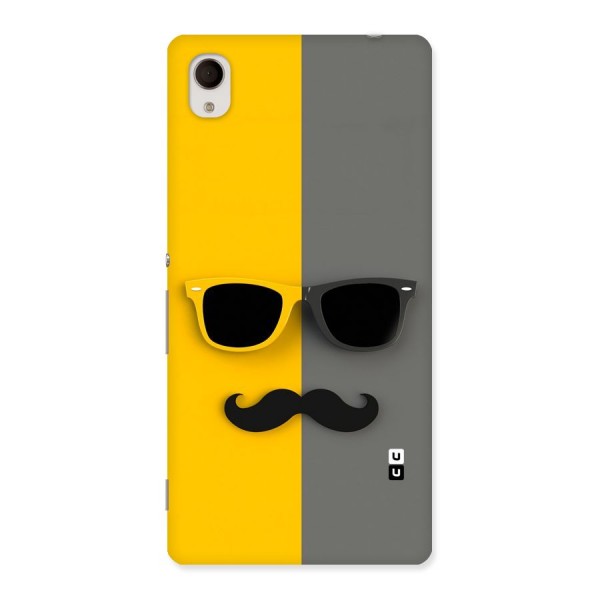 Sunglasses and Moustache Back Case for Xperia M4 Aqua