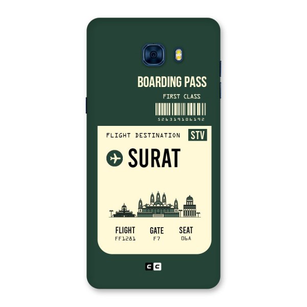 Surat Boarding Pass Back Case for Galaxy C7 Pro